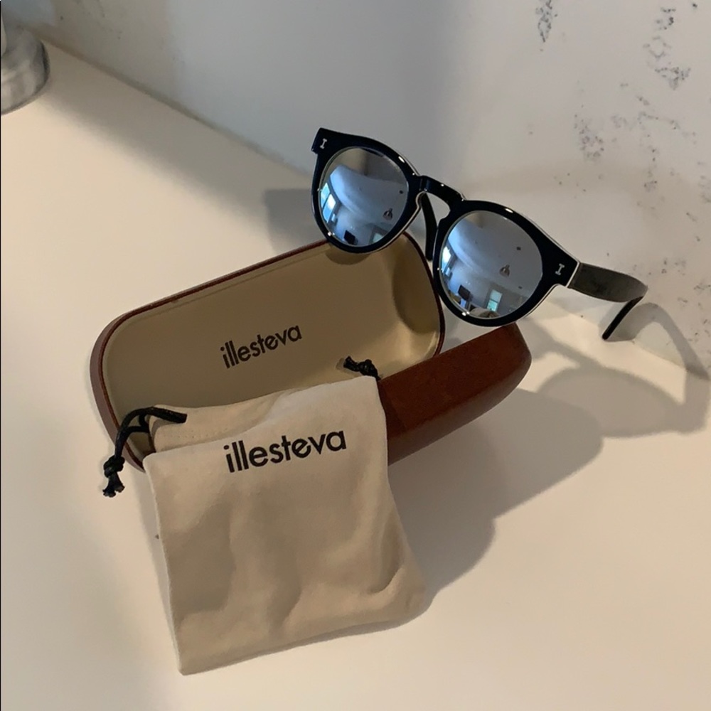 illesteva mirrored “Leonard” sunglasses